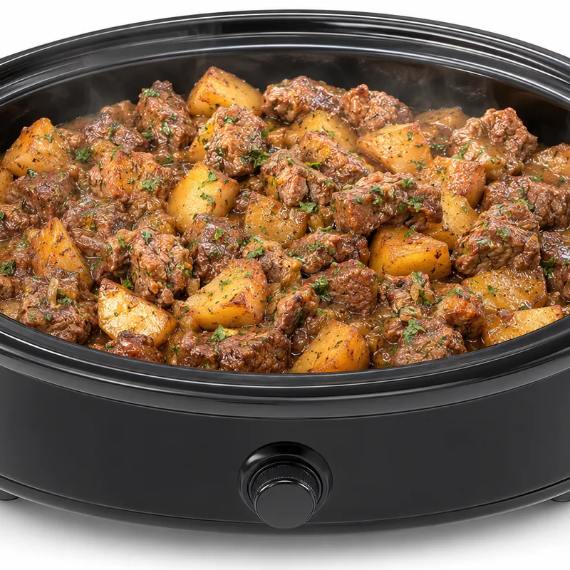 Smoky Ranch Beef & Potato Crock