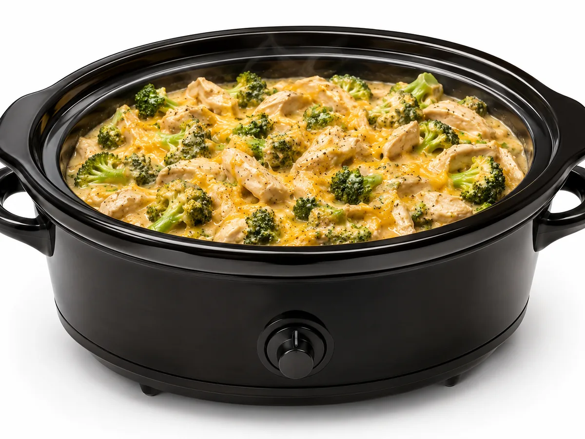 Creamy Broccoli Chicken, finished and plated