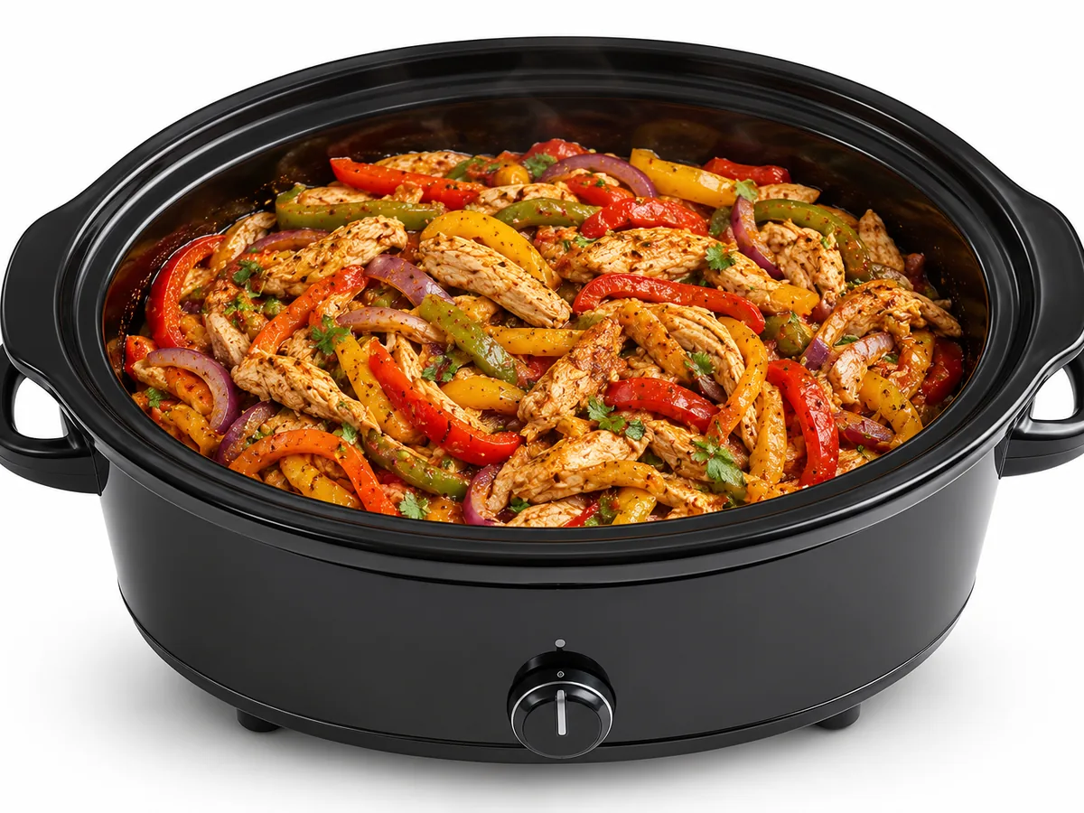 Southwest Chicken Fajitas, finished and plated