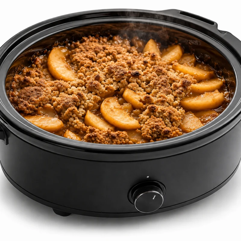 Salted Caramel Apple Crisp
